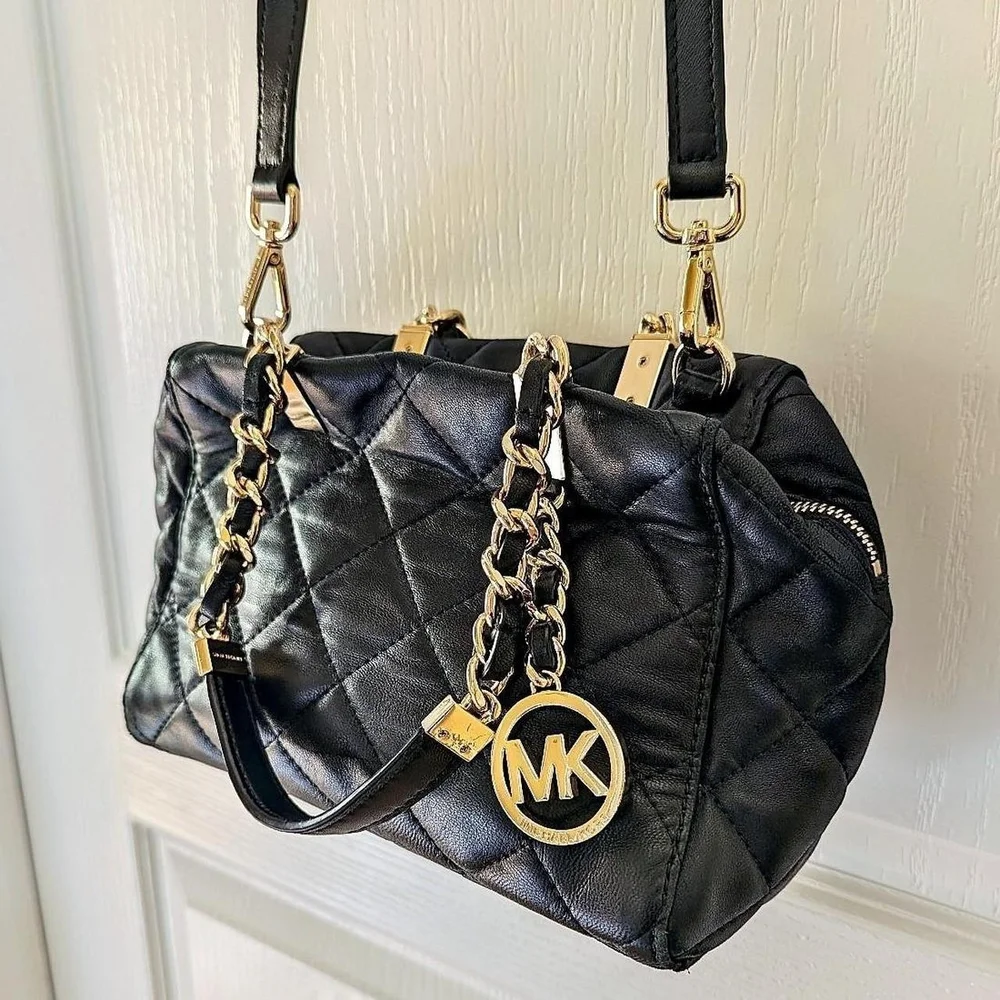 Vintage Y2K Michael Kors Black Quilted Women's Bag
